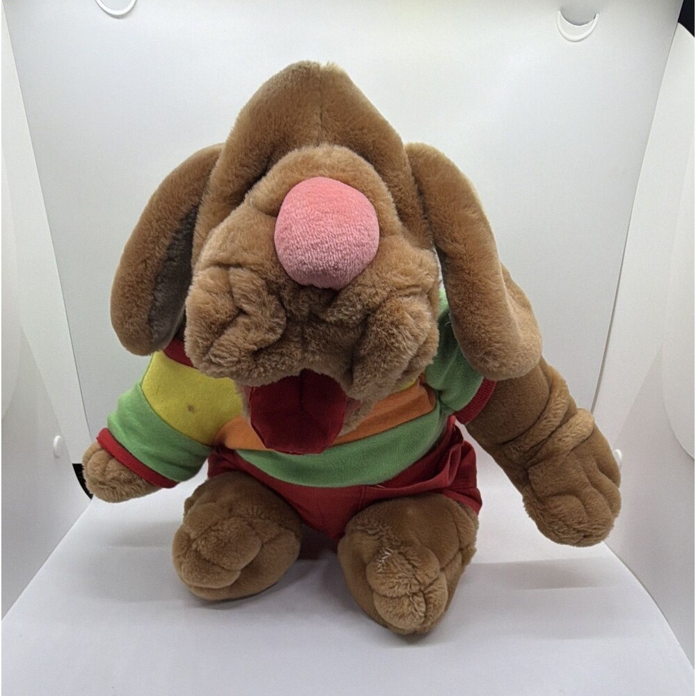 Ganz Bros. Wrinkles Talking Plush Dog Battery Operated Toy 1986 MPN 7305806